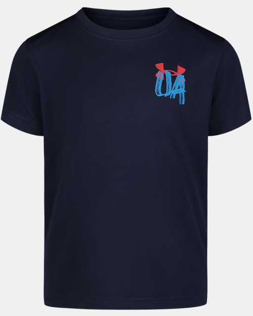 Little Boys' UA Brushy Wordmark T-Shirt